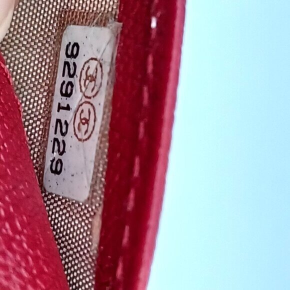 Chanel Caviar leather Ring Agenda Red Wallet Card 185-092025 - Picture 15 of 15